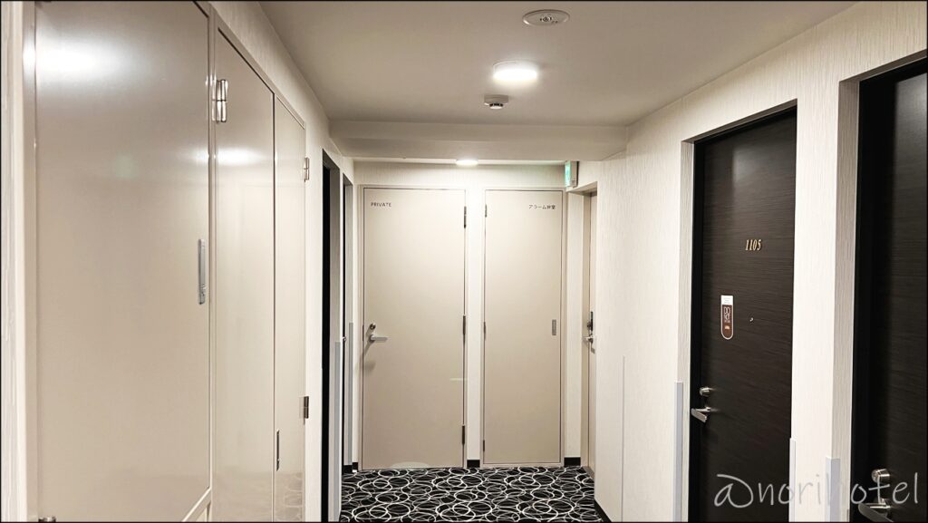 【御徒町アーバンホテル】セミダブルの部屋のドア･入口画像【セミダブル･レビュー･口コミ上野･末広町】