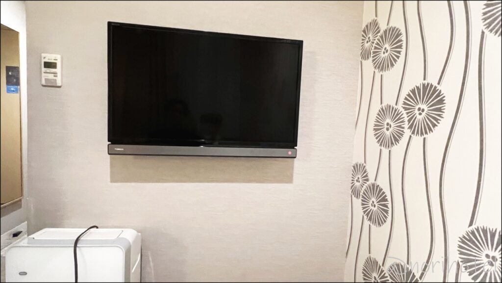 【名鉄イン浜松町ホテル】テレビは32型壁掛液晶テレビ【モデレートダブル･レビュー･口コミ浜松町･大門】