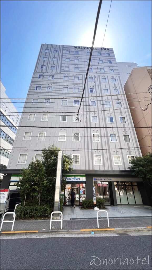 【名鉄イン浜松町ホテル】外観 1階にコンビニもあり便利【レビュー･口コミ浜松町･大門】