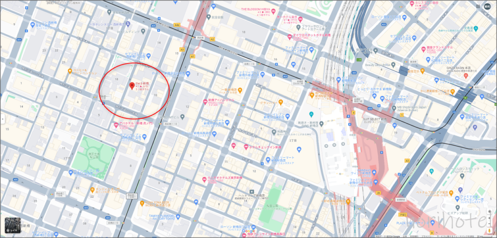 the b (ザビー)新橋･虎ノ門への行き方､新橋からのアクセス・地図【スタンダードダブル宿泊レビュー･口コミ･感想･評価】