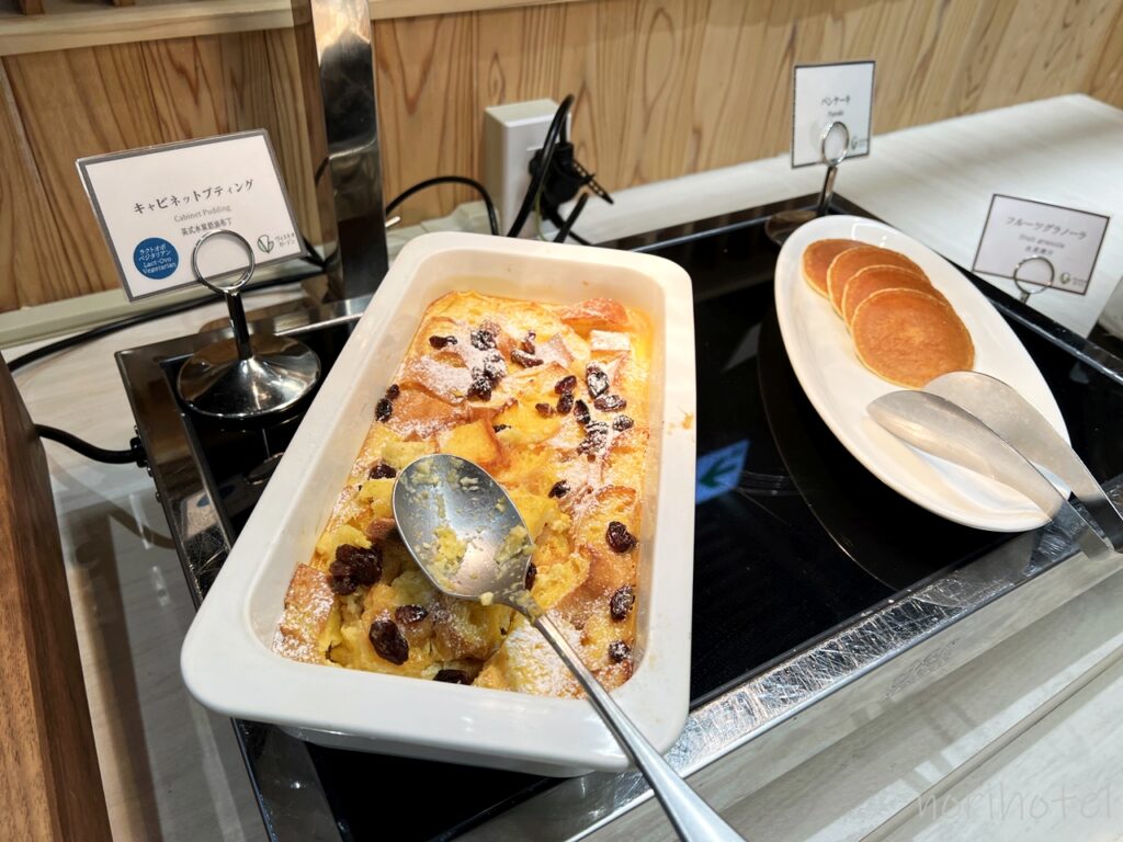 ホテルヴィスキオ富山 by GRANVIAの朝食のパンの種類も豊富でおいしい！キャビネットプティングもパンケーキも美味しすぎる！【朝食ビュッフェ･宿泊レビュー･口コミ･感想･評価】