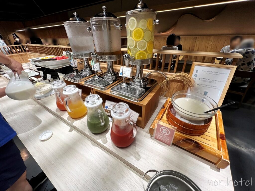 ホテルヴィスキオ富山 by GRANVIAの朝食はドリンク・牛乳・麦茶・甘酒【朝食ビュッフェ･宿泊レビュー･口コミ･感想･評価】