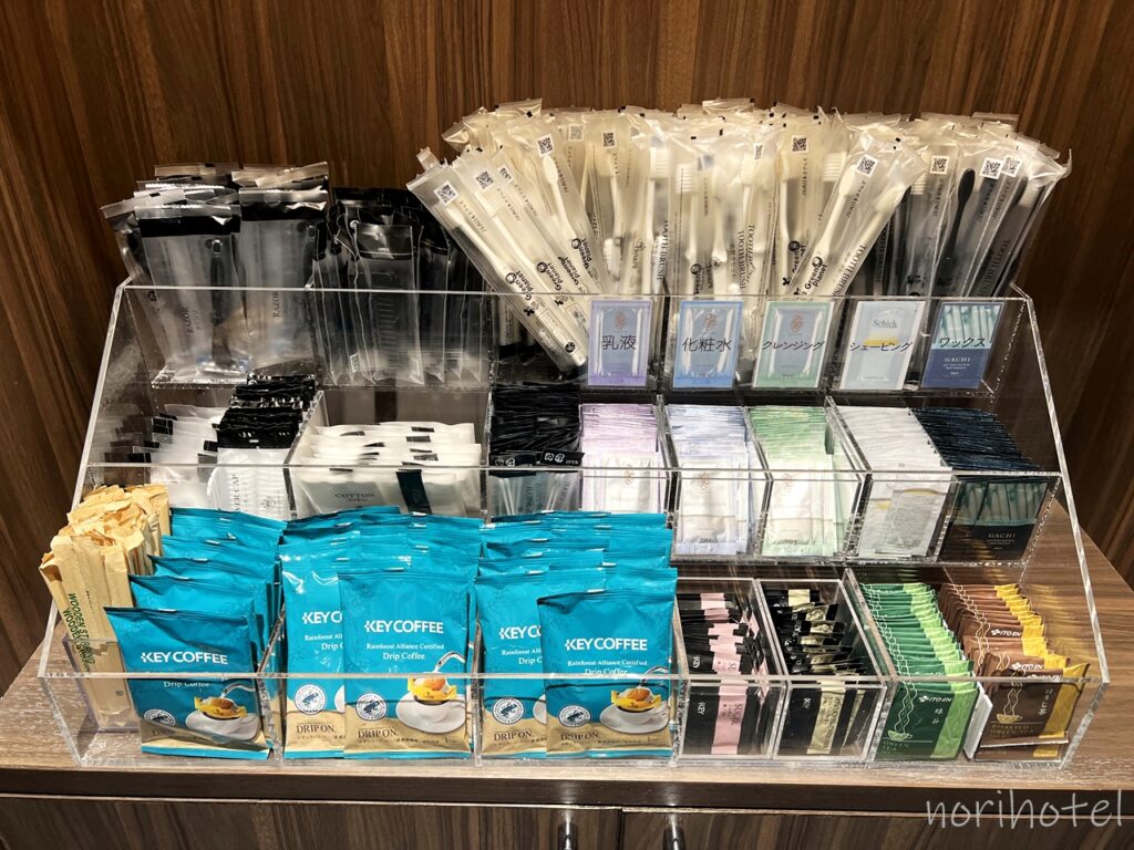 ホテルヴィスキオ富山のアメニティはPOLAクレンジング/化粧水/乳液、KEY COFFEE､伊藤園 緑茶など全て揃っていて完璧で快適！ #ホテルヴィスキオ富山 ホテルヴィスキオ #富山 #富山ホテル