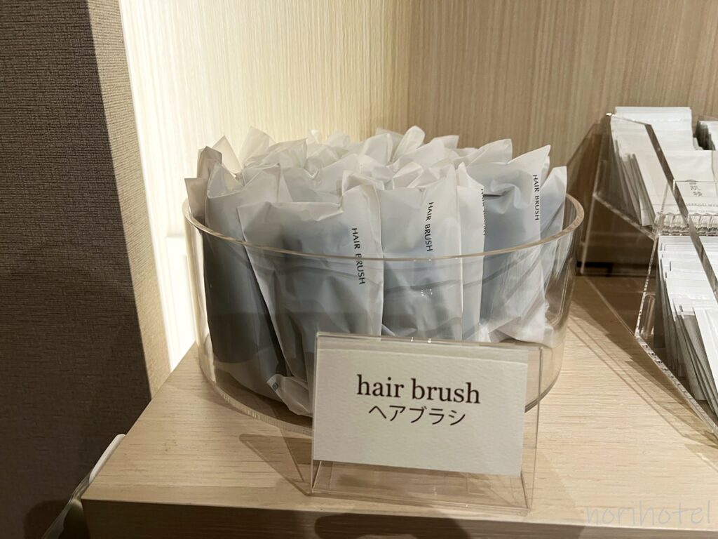 ホテル グランビュー高崎のアメニティのヘアブラシ【宿泊レビュー・口コミ・感想・評価・群馬ホテル】